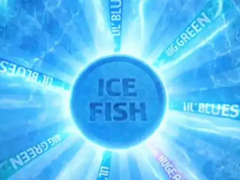 Ice Fish bonus wheel with icy multipliers
