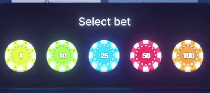 Ice Fish selected bet chip controls